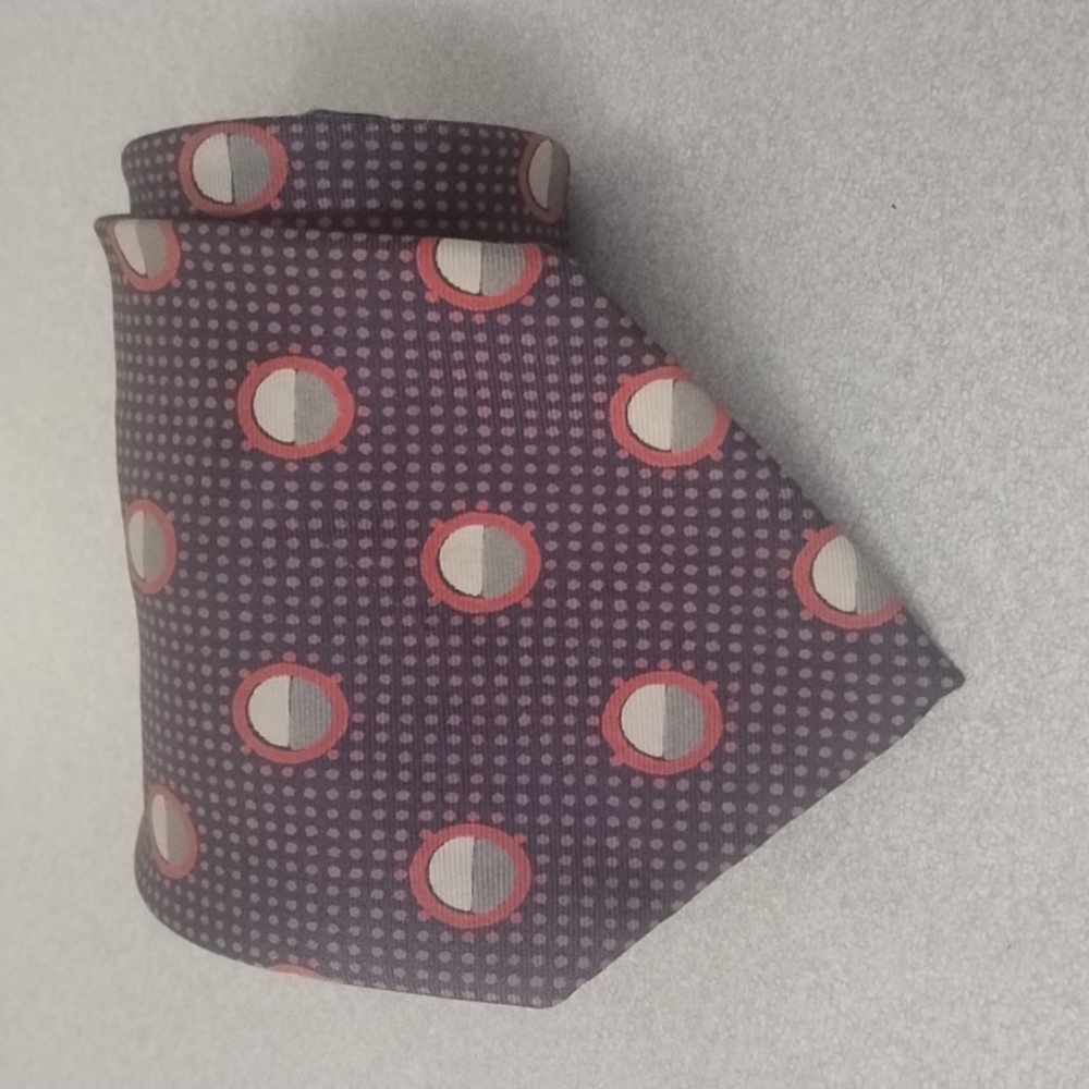 Yves Saint Laurent Dark Tie with Red Dots